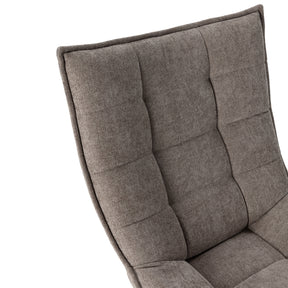 Sedia girevole con gamba in metallo Cavik 76x101 cm