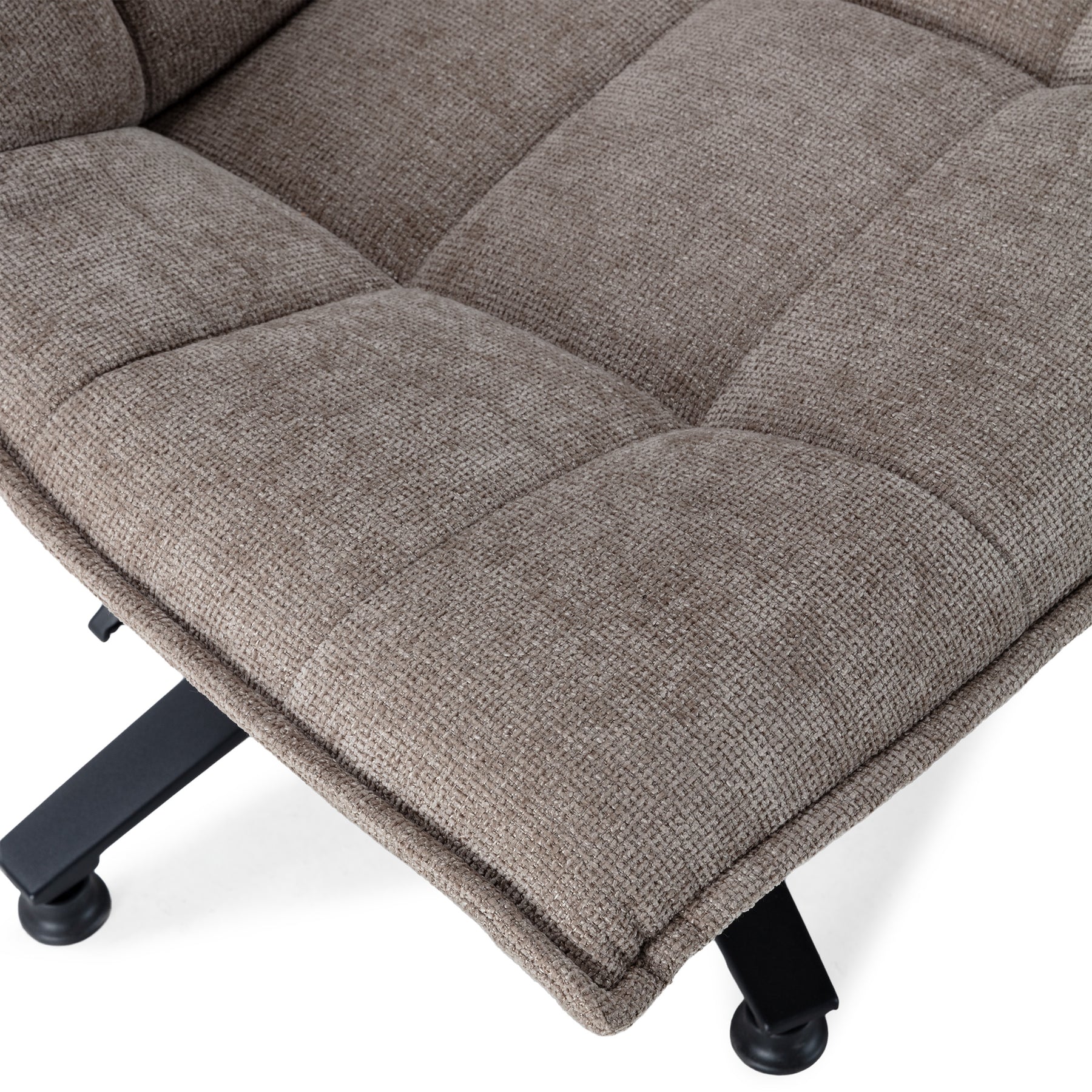 Sedia girevole con gamba in metallo Cavik 76x101 cm