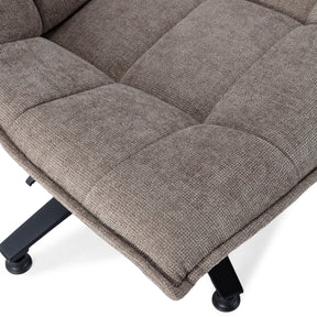 Sedia girevole con gamba in metallo Cavik 76x101 cm