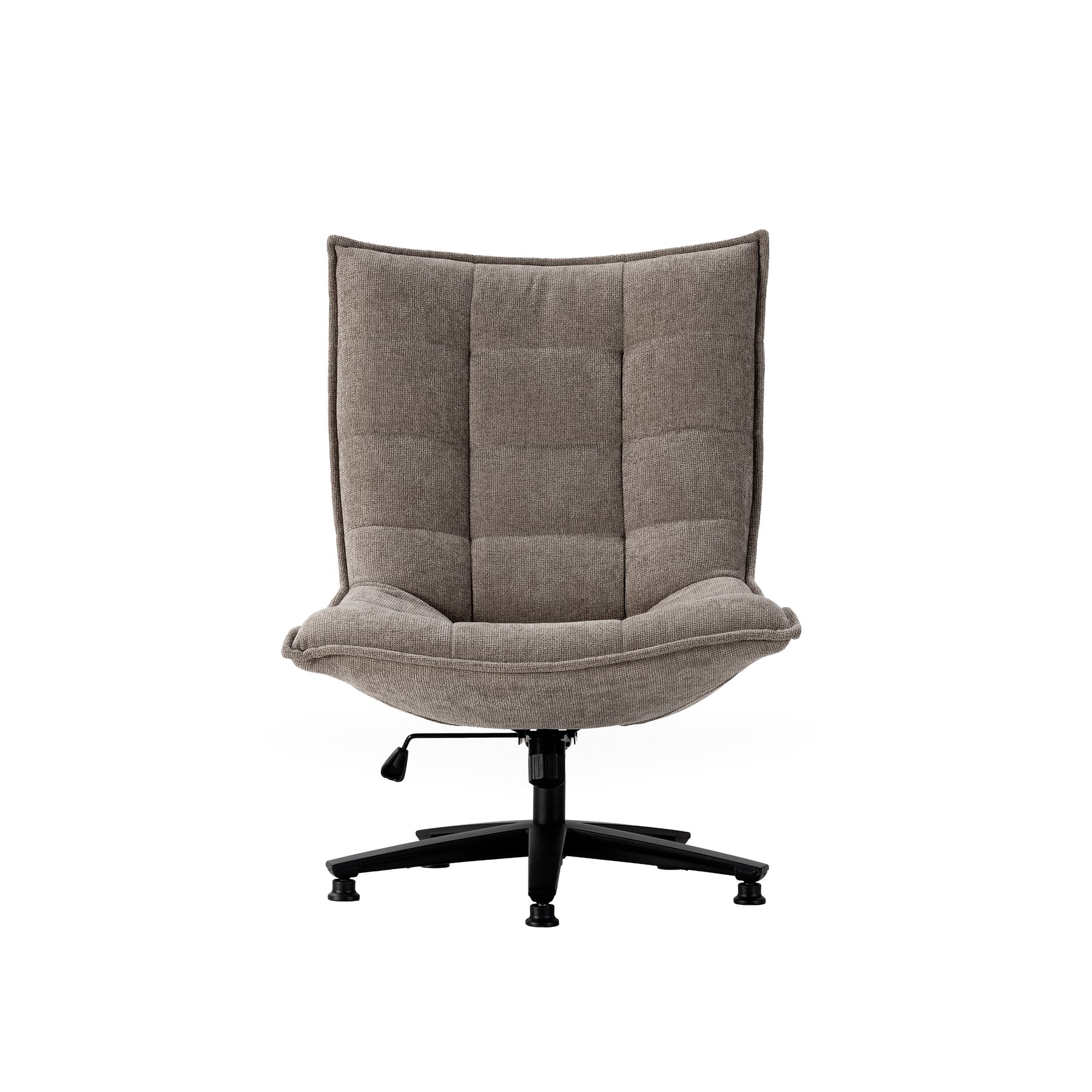 Sedia girevole con gamba in metallo Cavik 76x101 cm