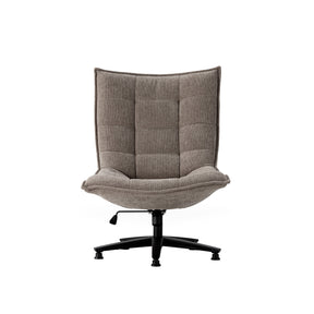 Sedia girevole con gamba in metallo Cavik 76x101 cm