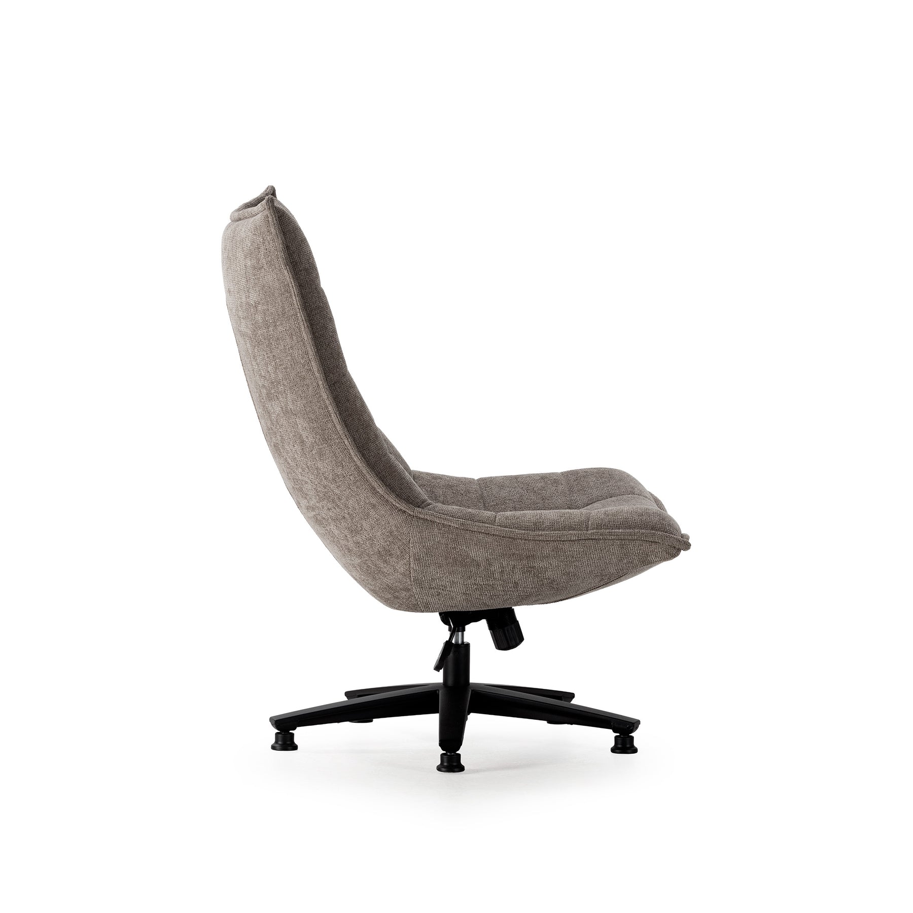 Sedia girevole con gamba in metallo Cavik 76x101 cm