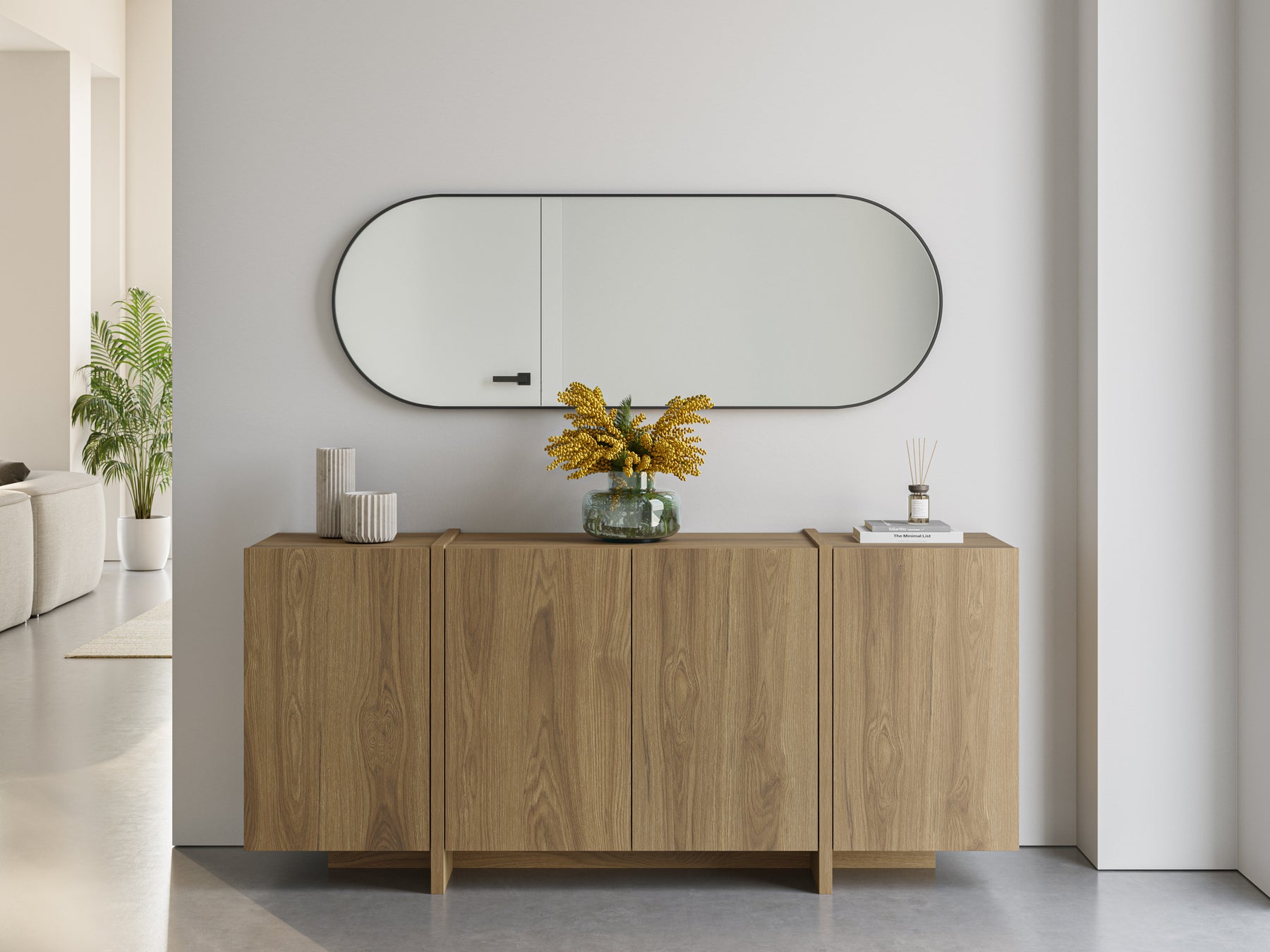Madia 4 ante rovere Zyra 180x79 cm