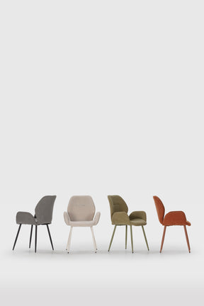 Set di 2 poltrone con gamba in metallo Blair 57x57 cm