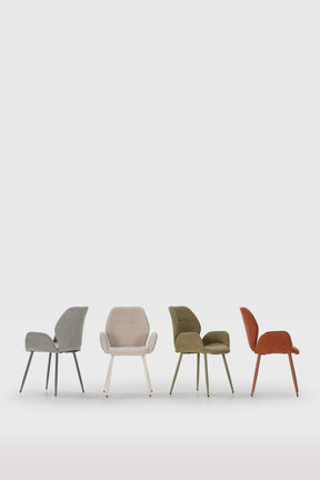 Set di 2 poltrone con gamba in metallo Blair 57x57 cm