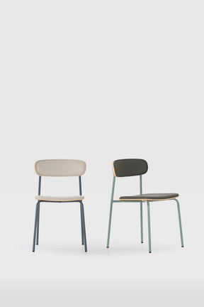 Set di 2 sedie con gambe in metallo blu Saulyn 52x78 cm