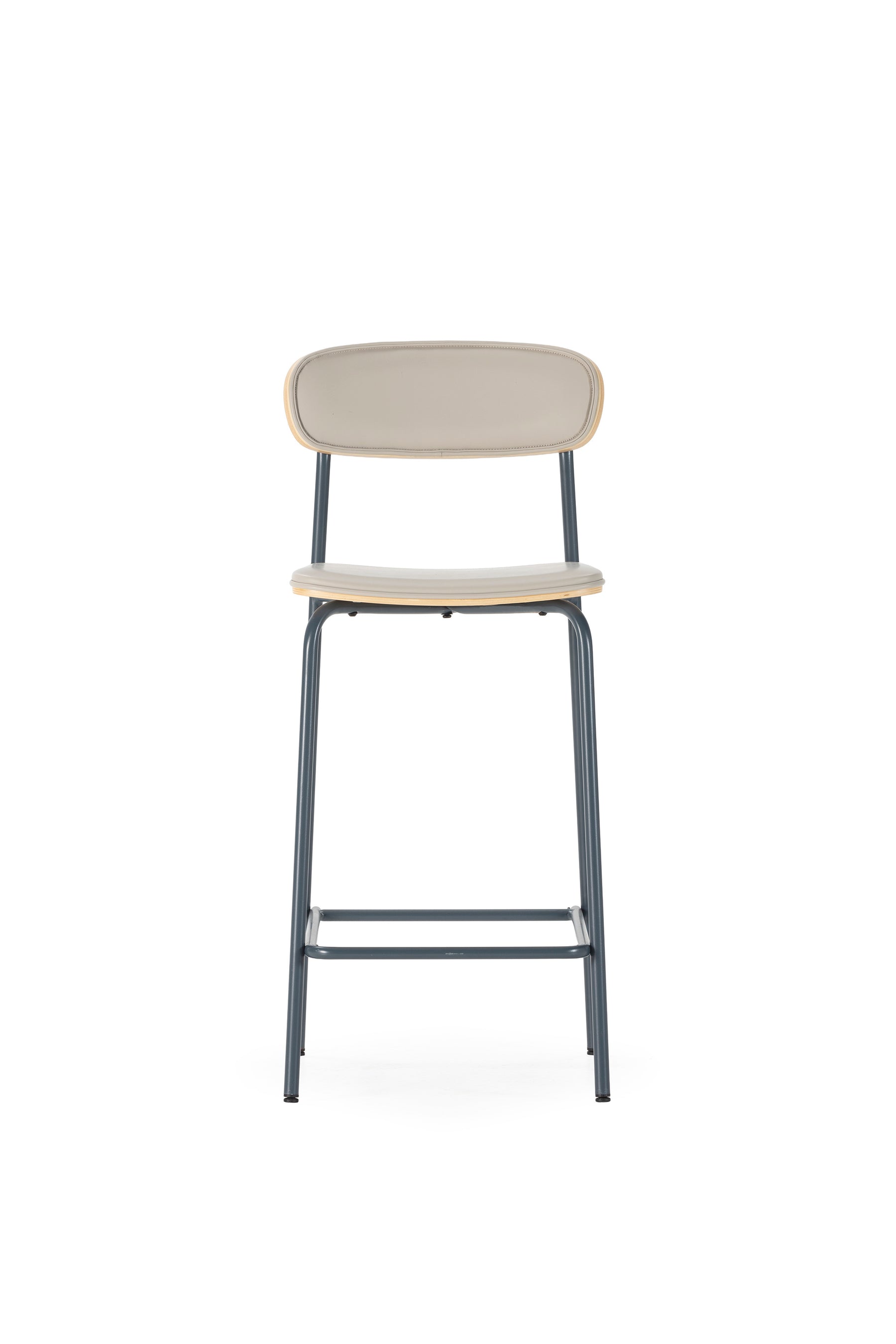 Set di 2 sgabelli con gambe in metallo blu Barly 50x95 cm