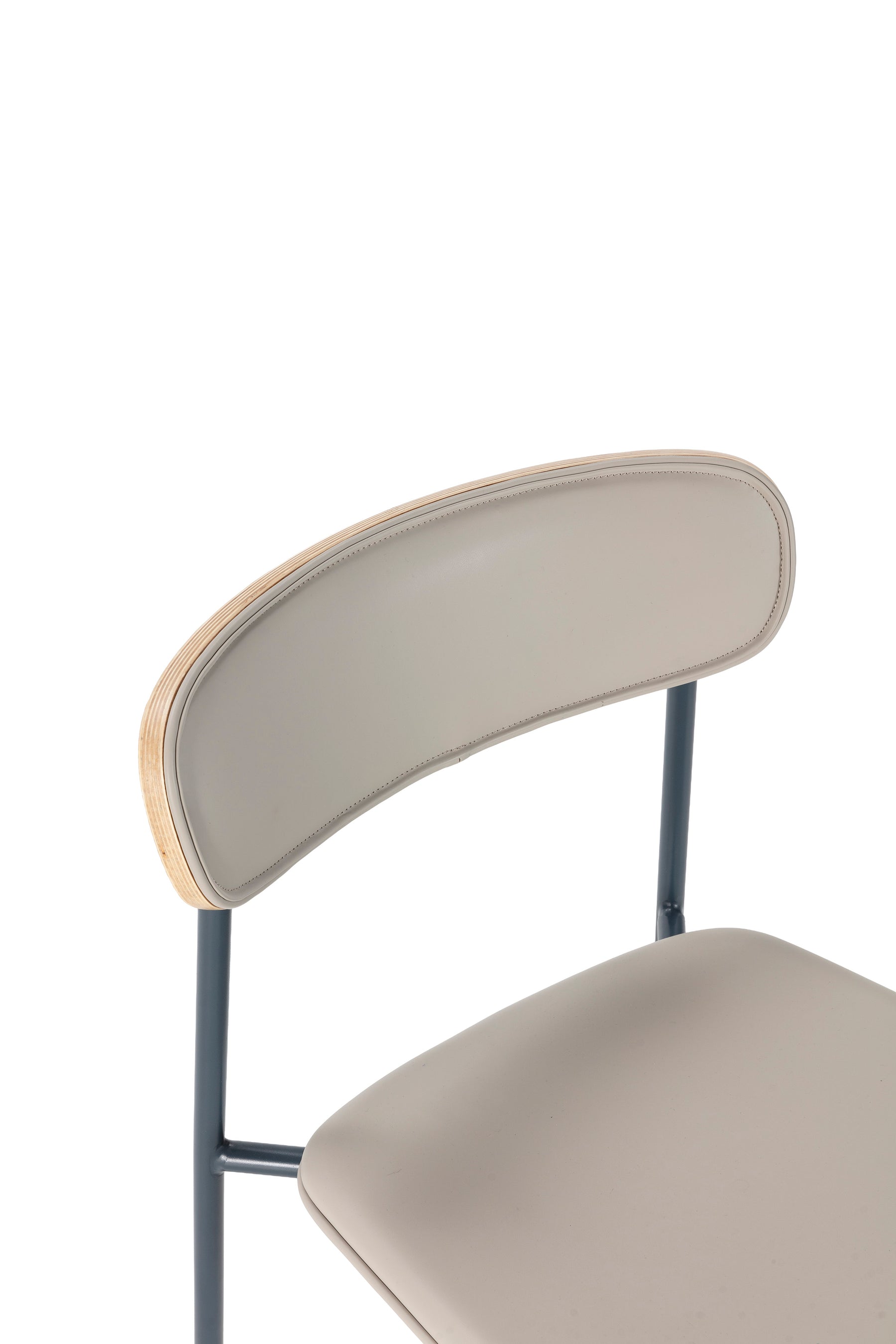 Set di 2 sgabelli con gambe in metallo blu Barly 50x95 cm