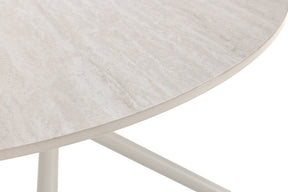 Tavolo rotondo con gamba in metallo Baris 80x45 cm