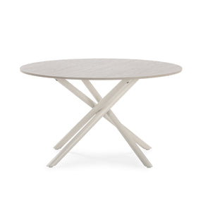 Tavolo rotondo con gamba in metallo Baris 80x45 cm