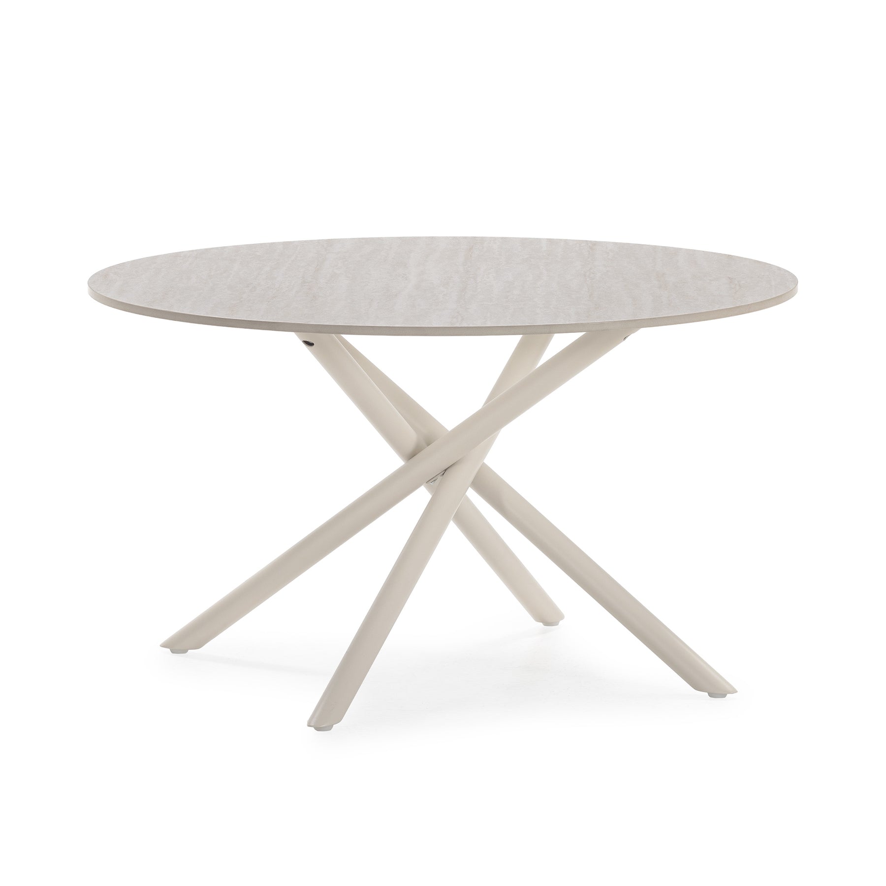 Tavolo rotondo con gamba in metallo Baris 80x45 cm