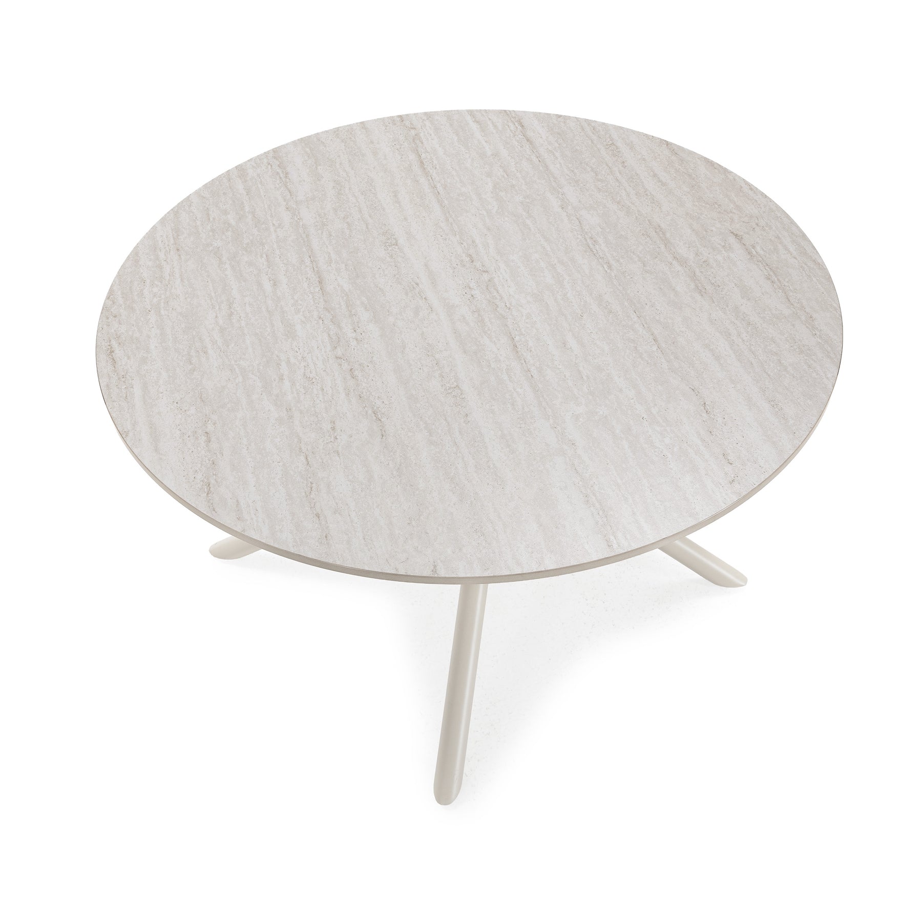 Tavolo rotondo con gamba in metallo Baris 80x45 cm