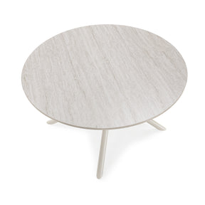 Tavolo rotondo con gamba in metallo Baris 80x45 cm