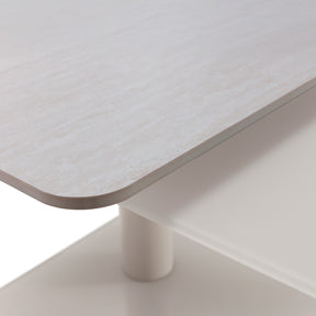 Tavolino girevole con gamba in metallo Elvan 114x42 cm
