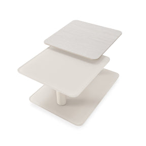 Tavolino girevole con gamba in metallo Elvan 114x42 cm