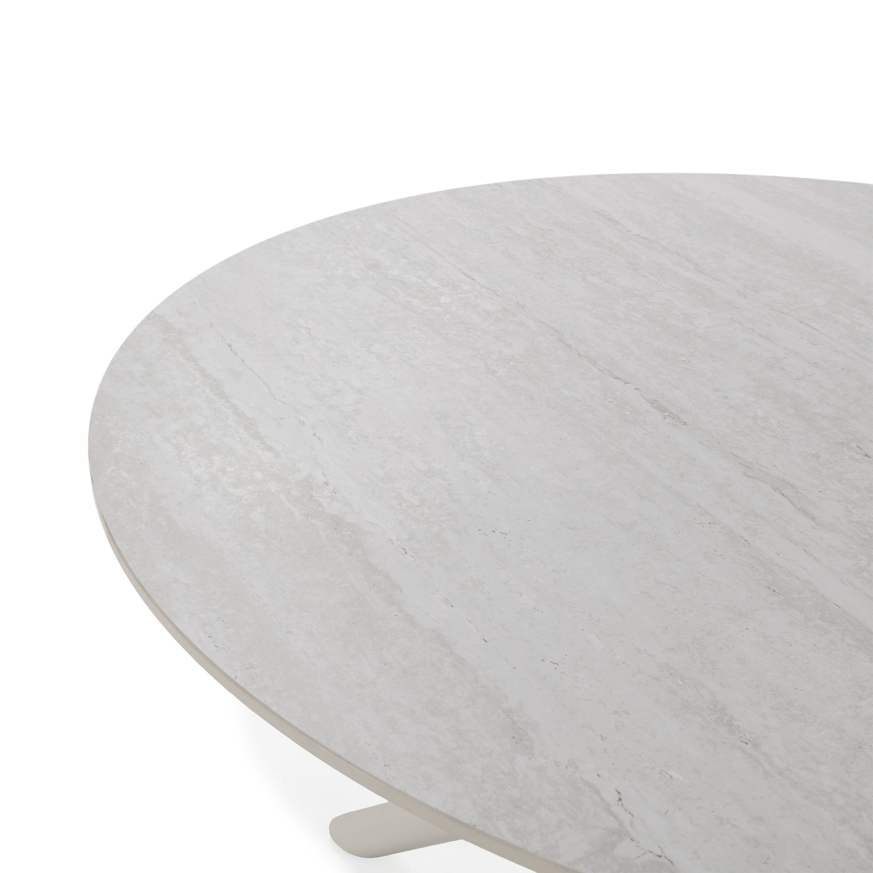 Tavolo rotondo in pietra sinterizzata Wudo 119x75 cm