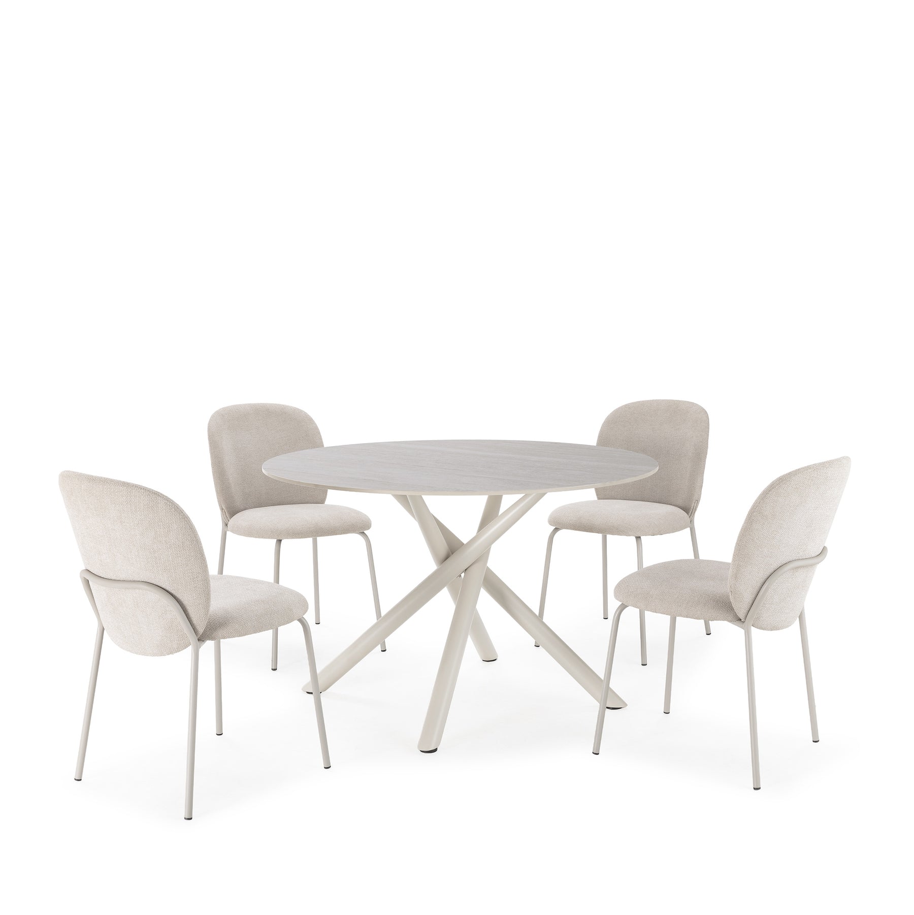 Tavolo rotondo in pietra sinterizzata Wudo 119x75 cm