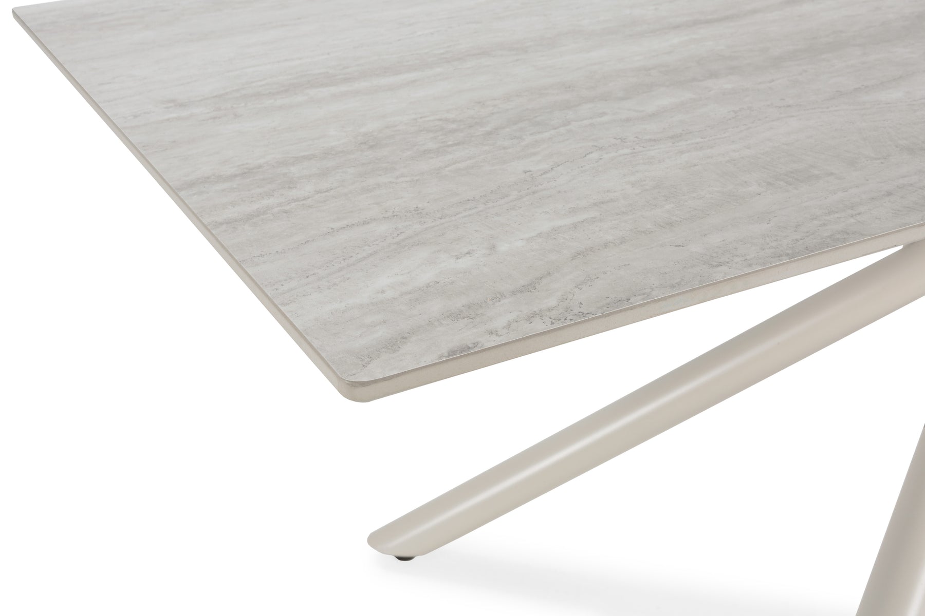 Tavolo rettangolare con gamba in metallo Brad 180x75 cm