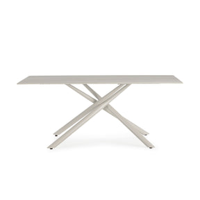 Tavolo rettangolare con gamba in metallo Brad 180x75 cm