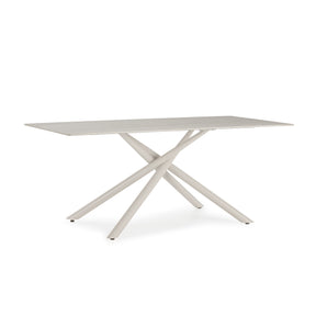 Tavolo rettangolare con gamba in metallo Brad 180x75 cm