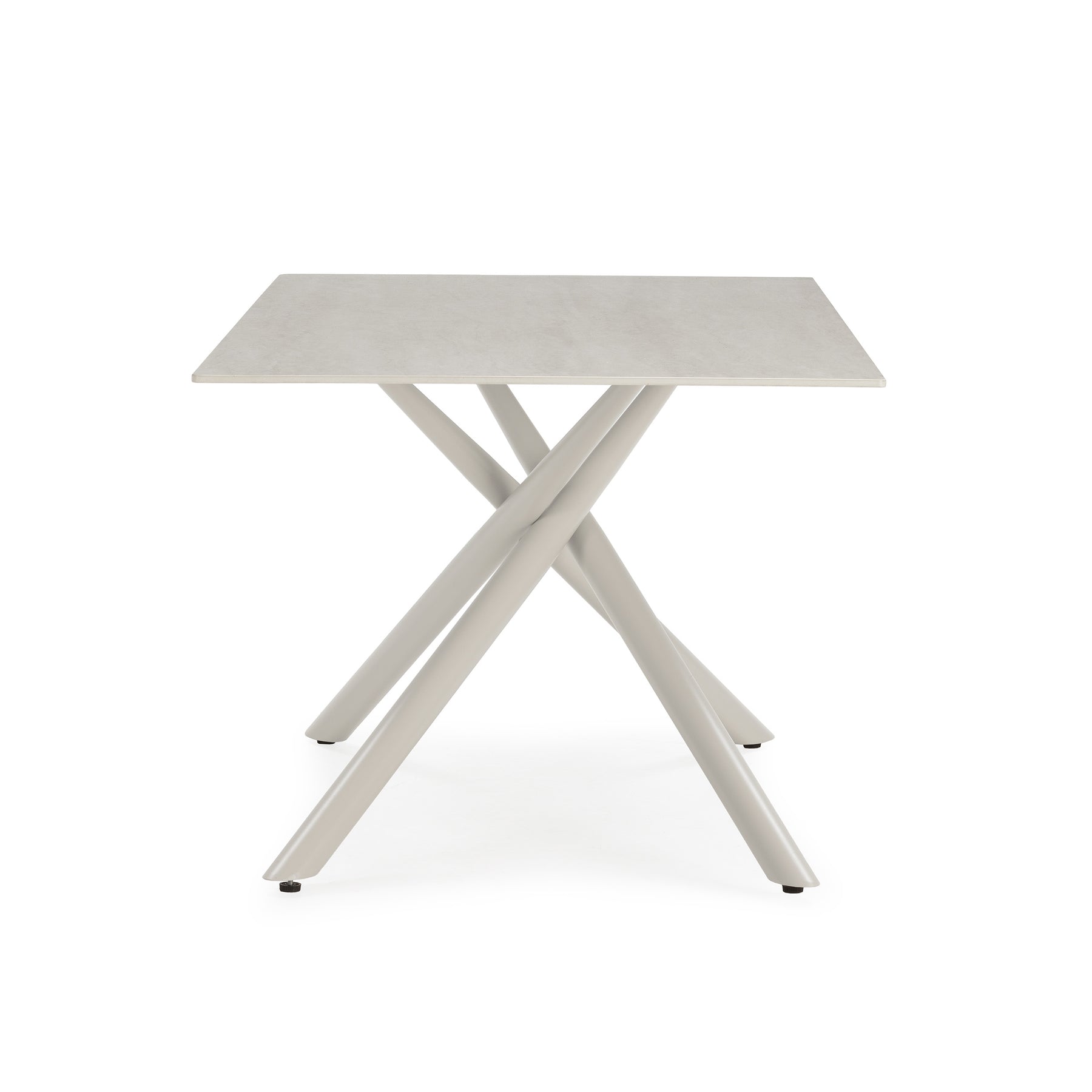 Tavolo rettangolare con gamba in metallo Brad 180x75 cm