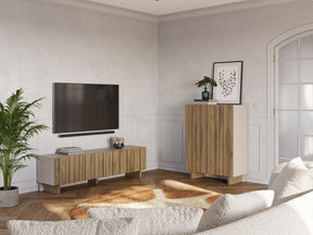 Credenza 2 ante in legno di pino Cosmos 90x120 cm
