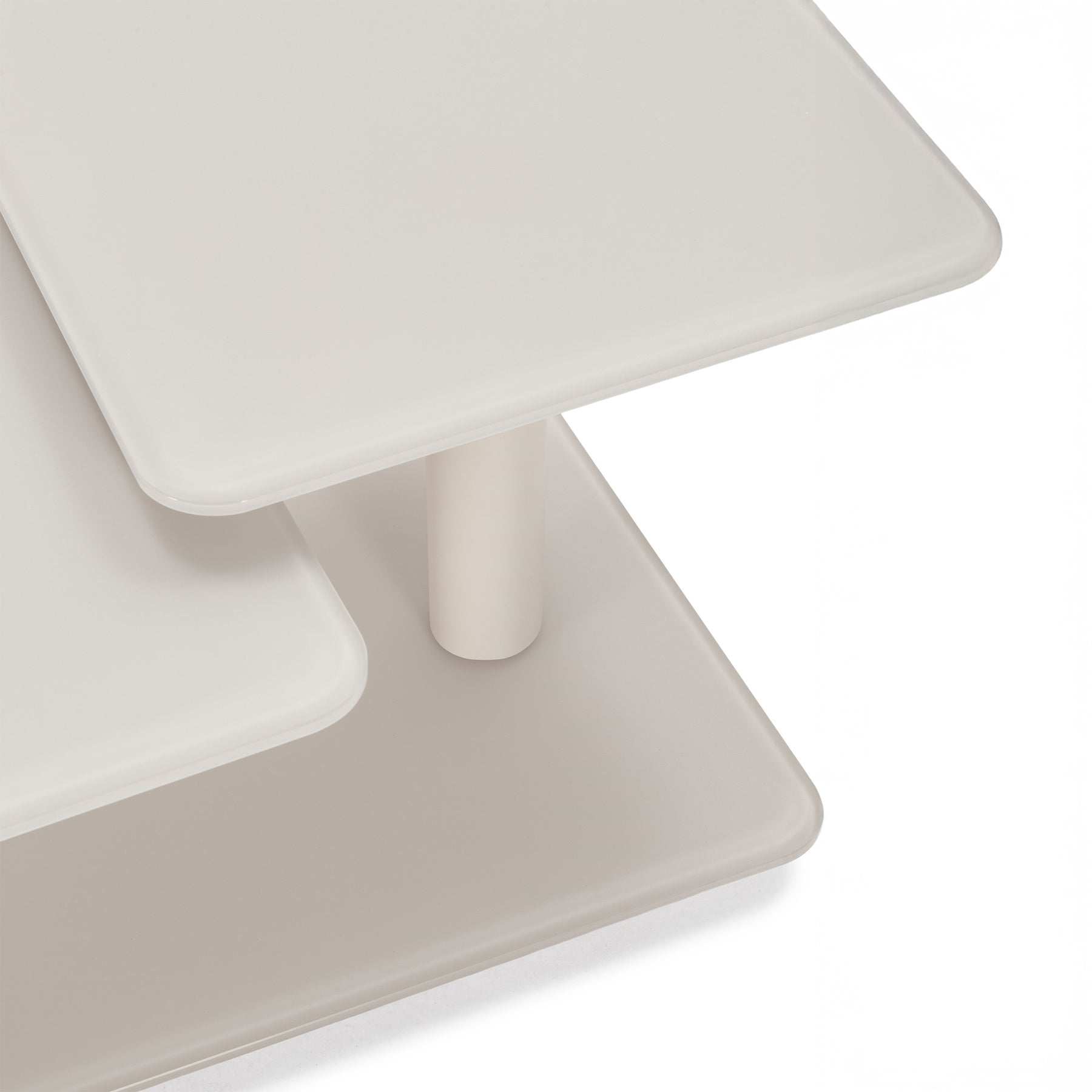 Tavolino girevole crema Vyon 114x48 cm