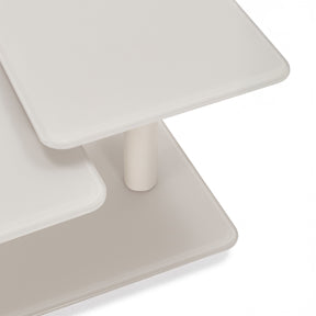 Tavolino girevole crema Vyon 114x48 cm