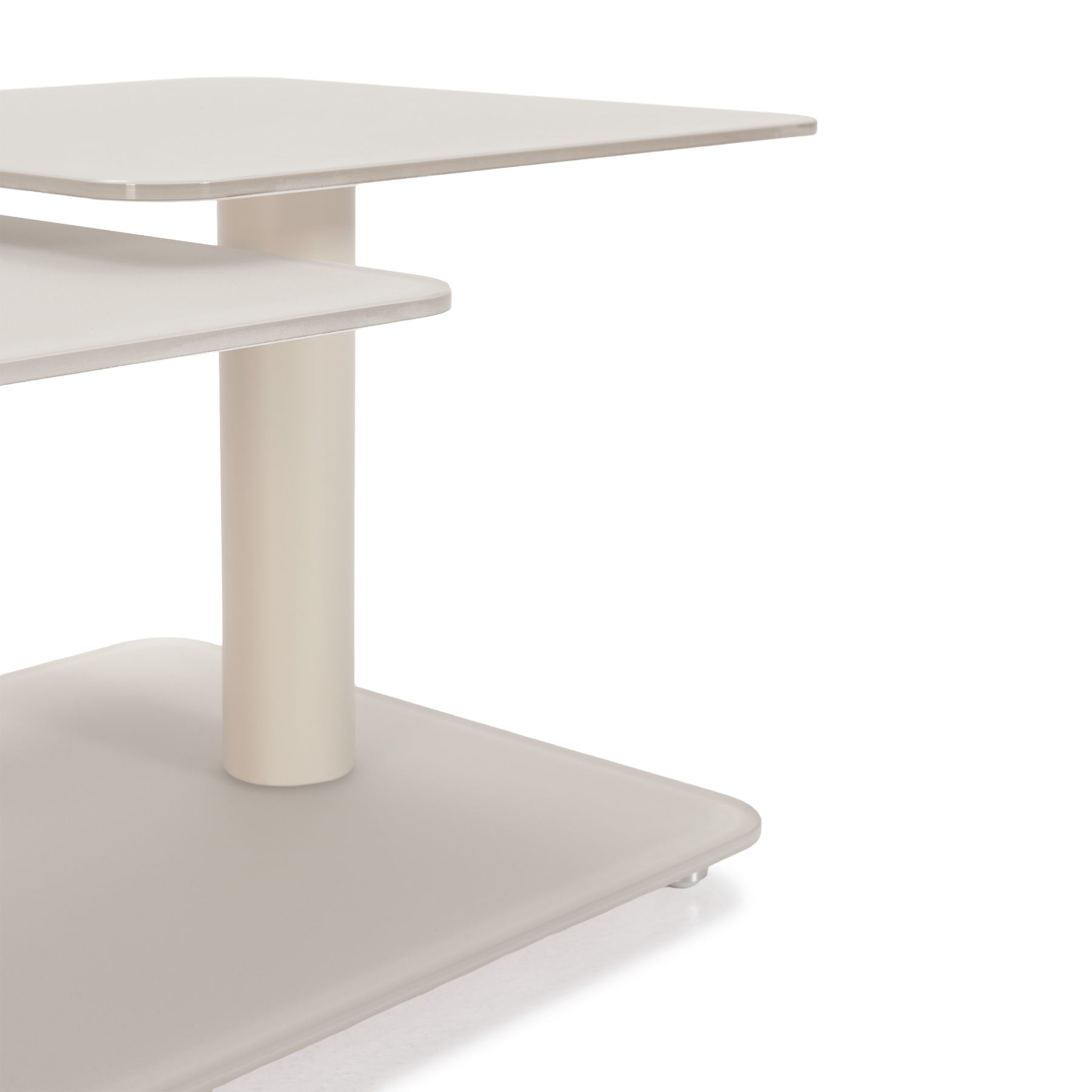 Tavolino girevole crema Vyon 114x48 cm