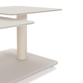 Tavolino girevole crema Vyon 114x48 cm