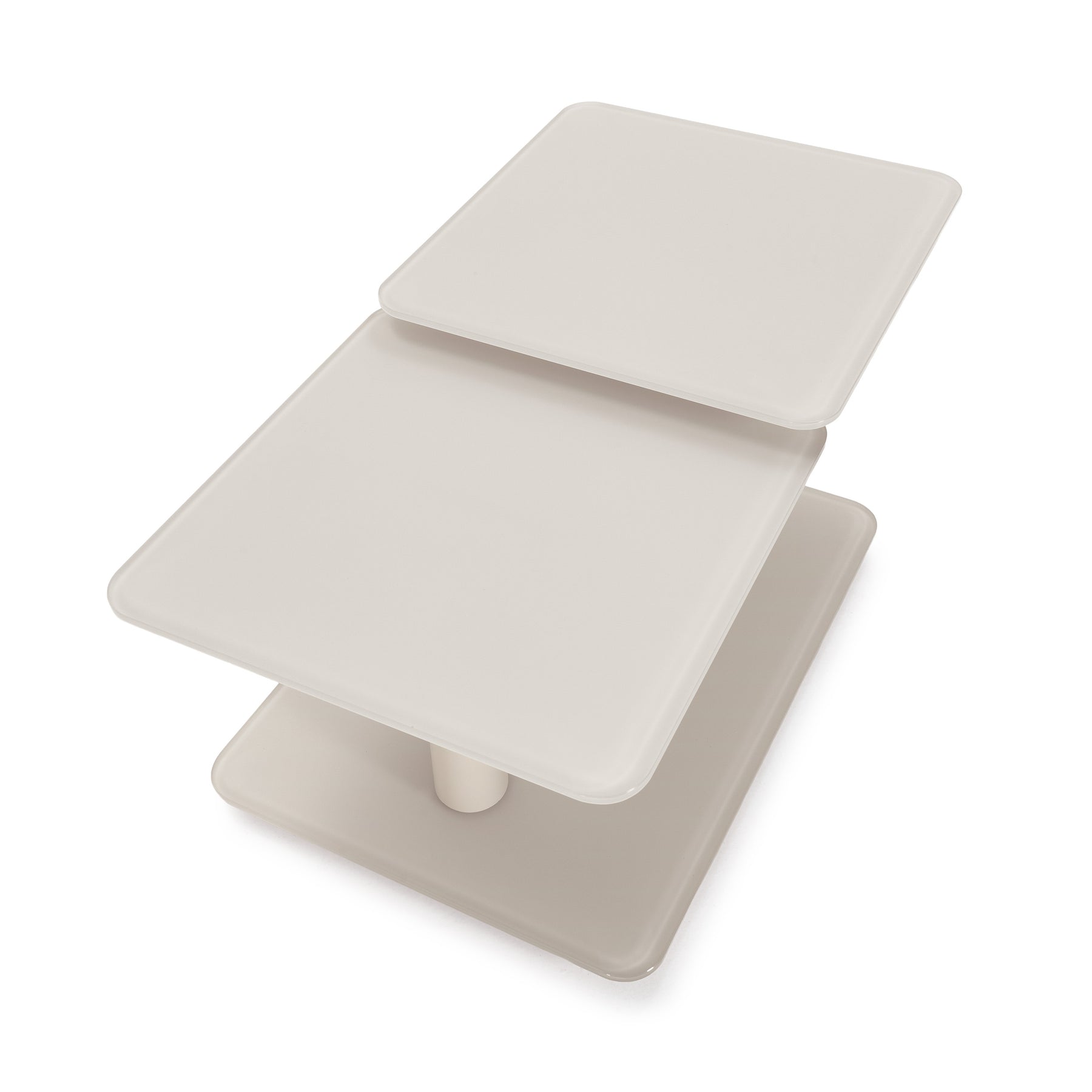 Tavolino girevole crema Vyon 114x48 cm