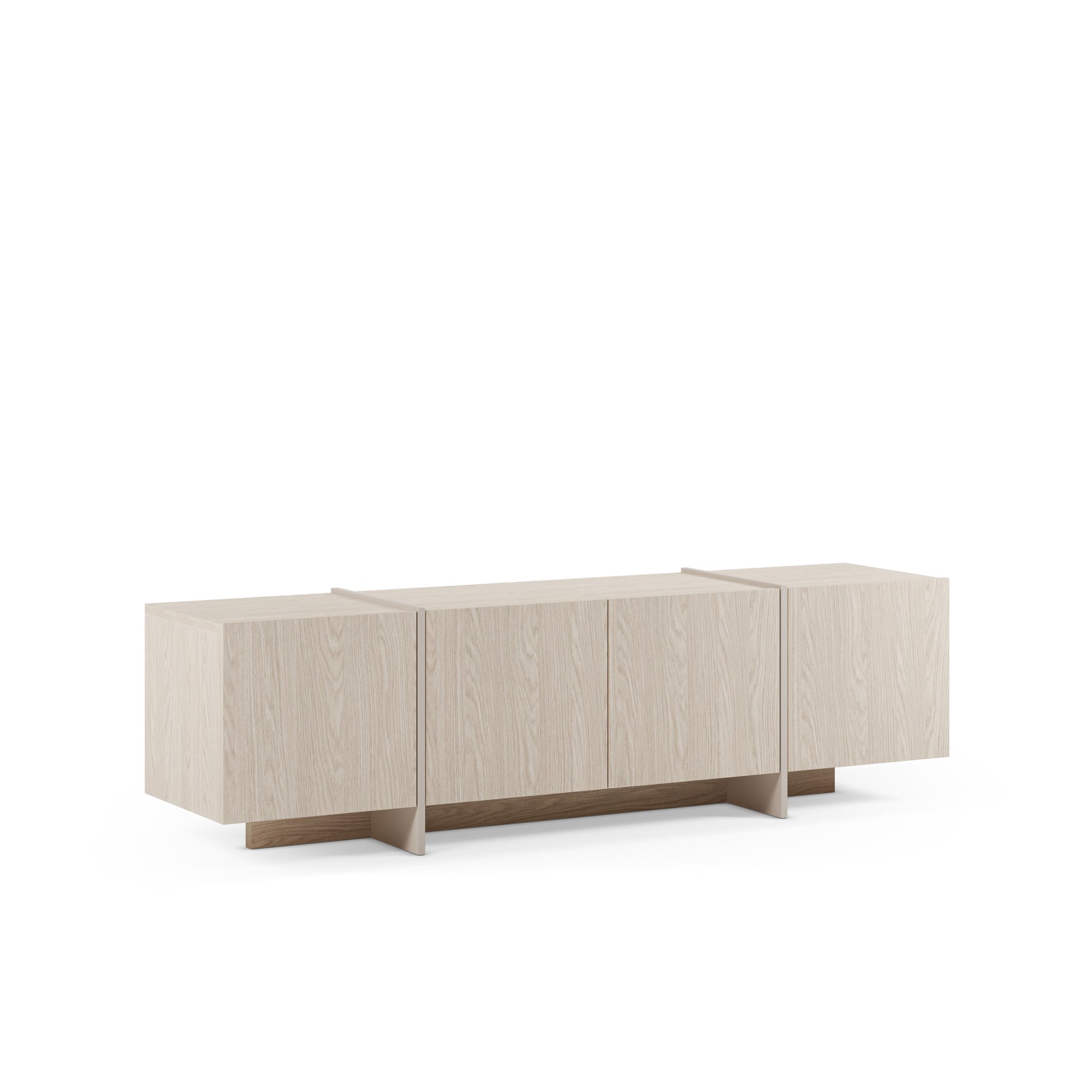 Mobile TV 4 ante rovere Vivory 180x55 cm