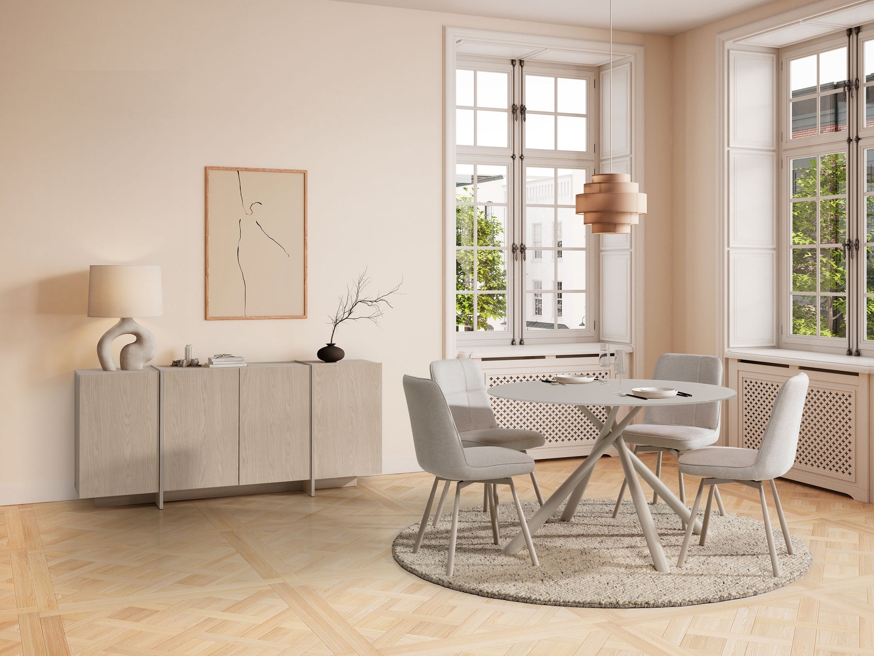 Madia 4 ante rovere Vivory 177x79 cm
