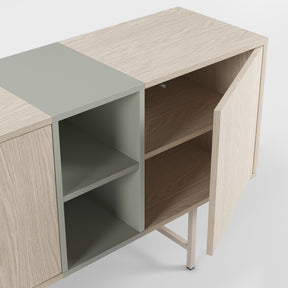 Madia 3 ante con gamba in metallo Thais 180x80 cm