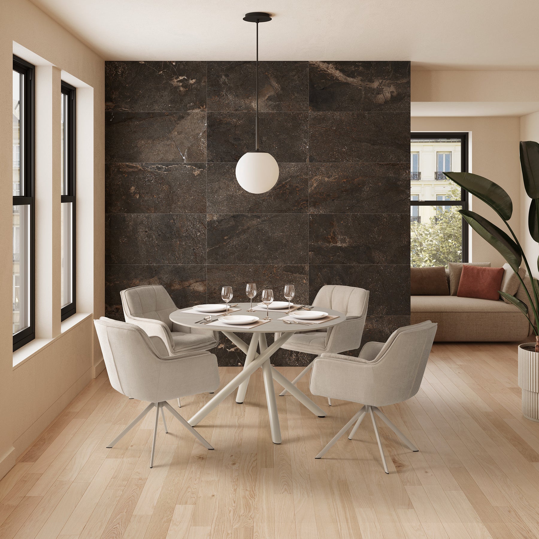 Set di 2 poltrone girevoli Swivy 67x84 cm