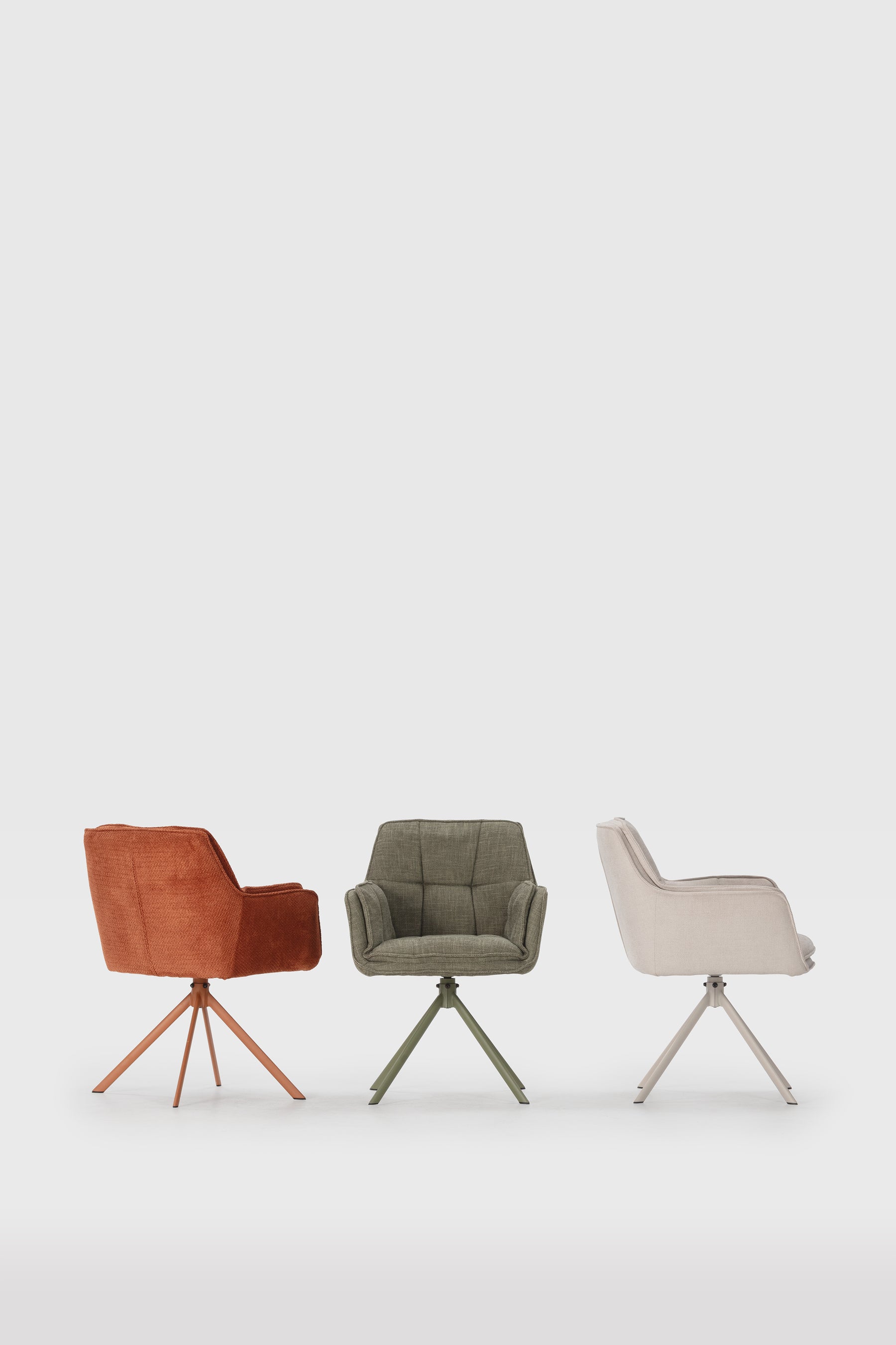 Set di 2 poltrone girevoli Swivy 67x84 cm