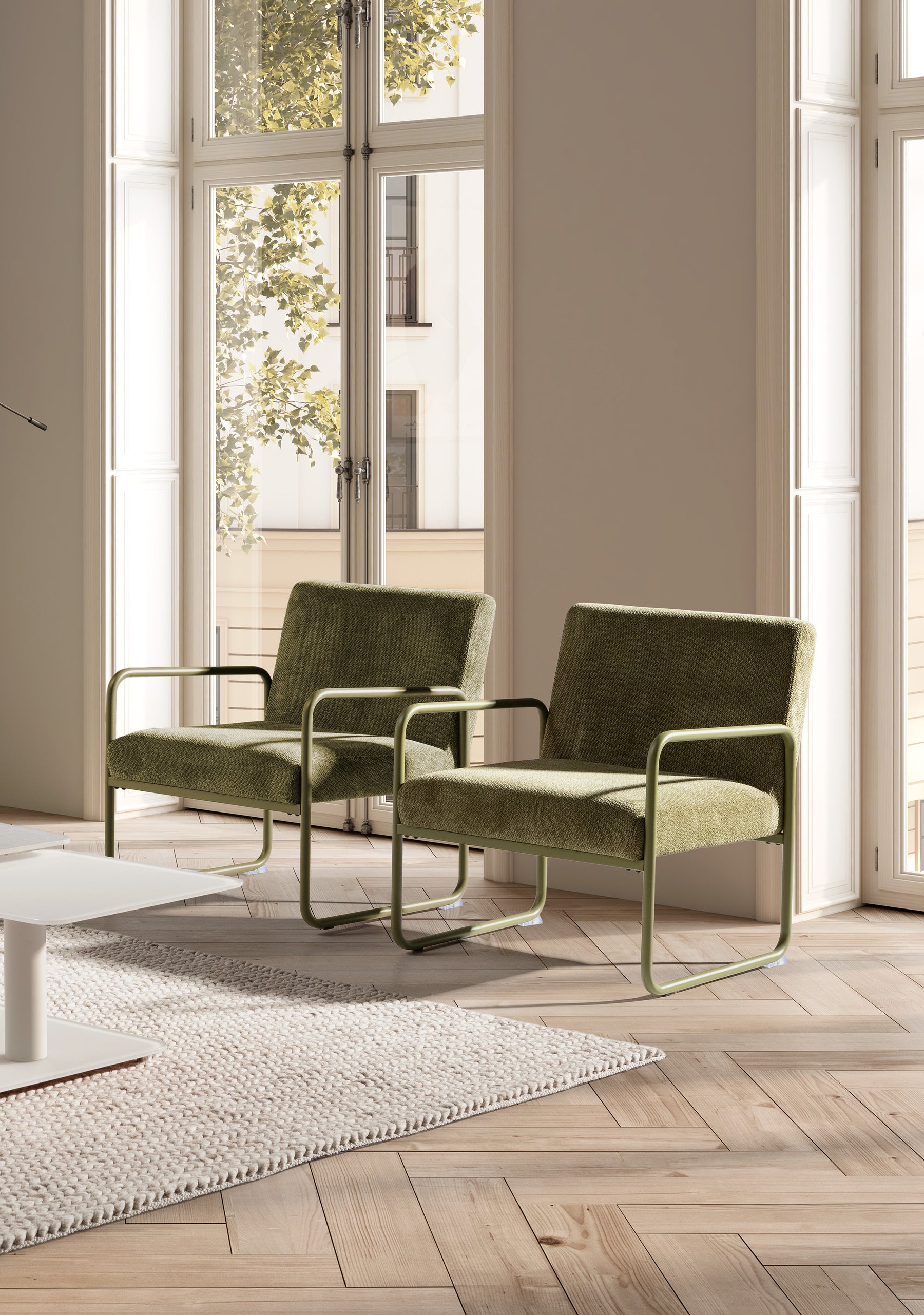 Poltrona in tessuto Thess 70x80 cm