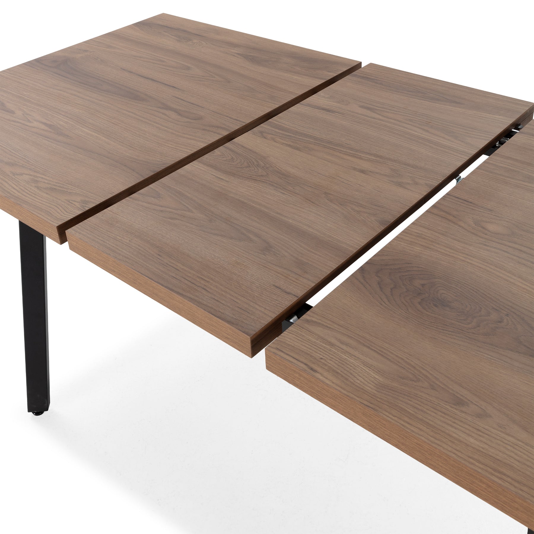 Tavolo rettangolare allungabile con gamba in metallo Blaun 138/178x76 cm