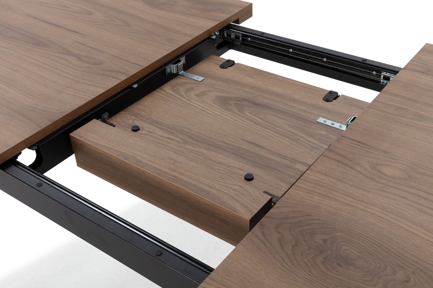 Tavolo rettangolare allungabile con gamba in metallo Blaun 138/178x76 cm