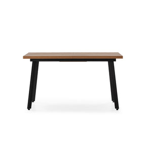 Tavolo rettangolare allungabile con gamba in metallo Blaun 138/178x76 cm