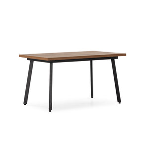 Tavolo rettangolare allungabile con gamba in metallo Blaun 138/178x76 cm