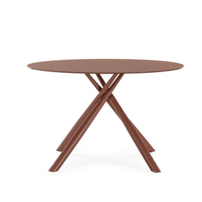 Tavolo rotondo con gamba in metallo Elly 120x75 cm