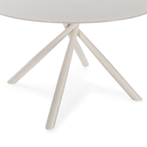 Tavolo rotondo con gamba in metallo Elly 120x75 cm