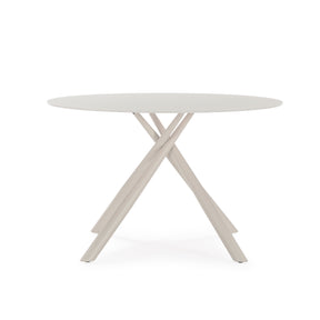 Tavolo rotondo con gamba in metallo Elly 120x75 cm