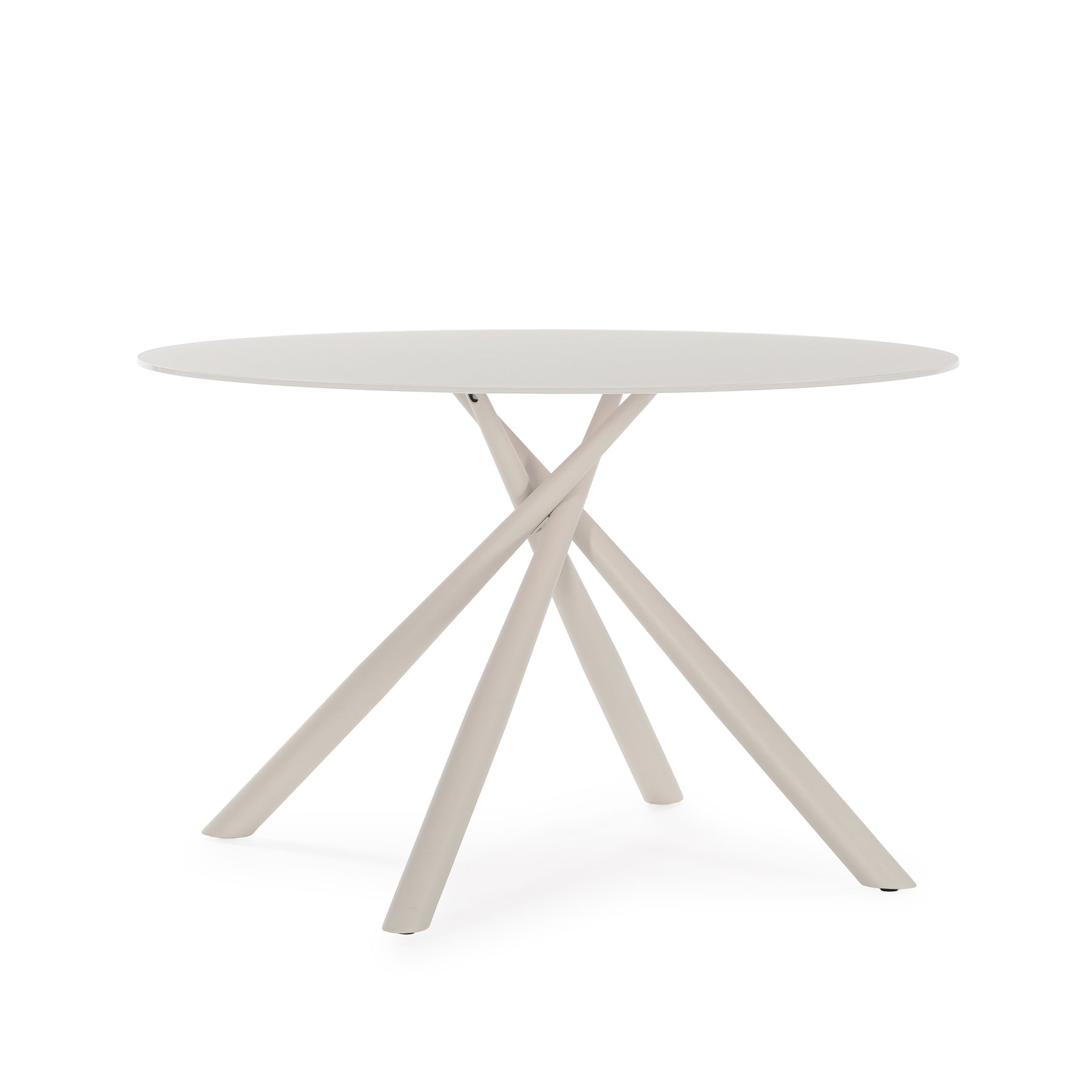 Tavolo rotondo con gamba in metallo Elly 120x75 cm