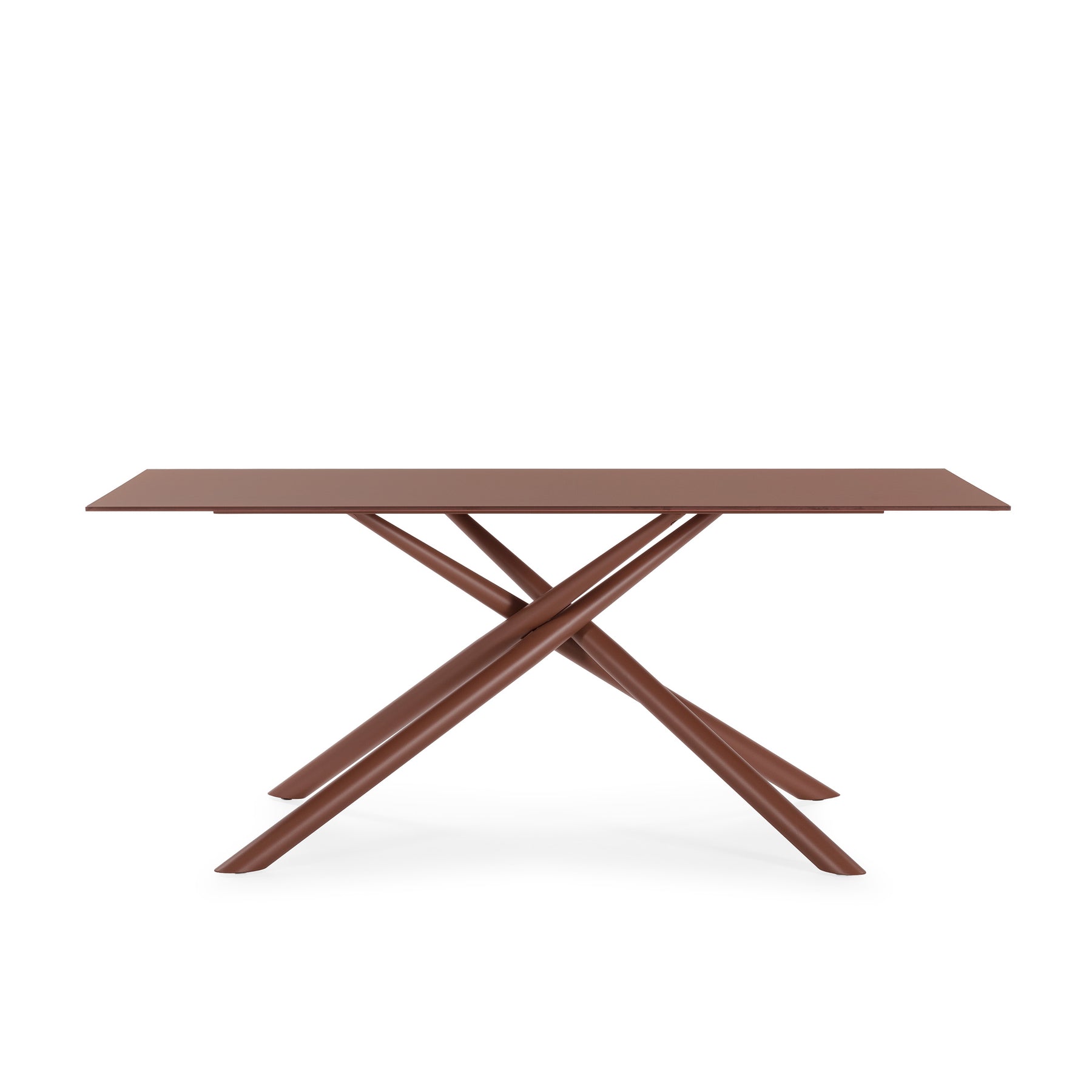 Tavolo rettangolare con gamba in metallo Lexy 180x75 cm