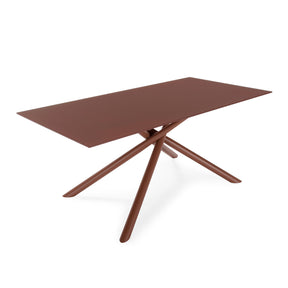 Tavolo rettangolare con gamba in metallo Lexy 180x75 cm