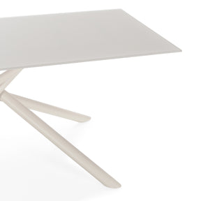 Tavolo rettangolare con gamba in metallo Lexy 180x75 cm