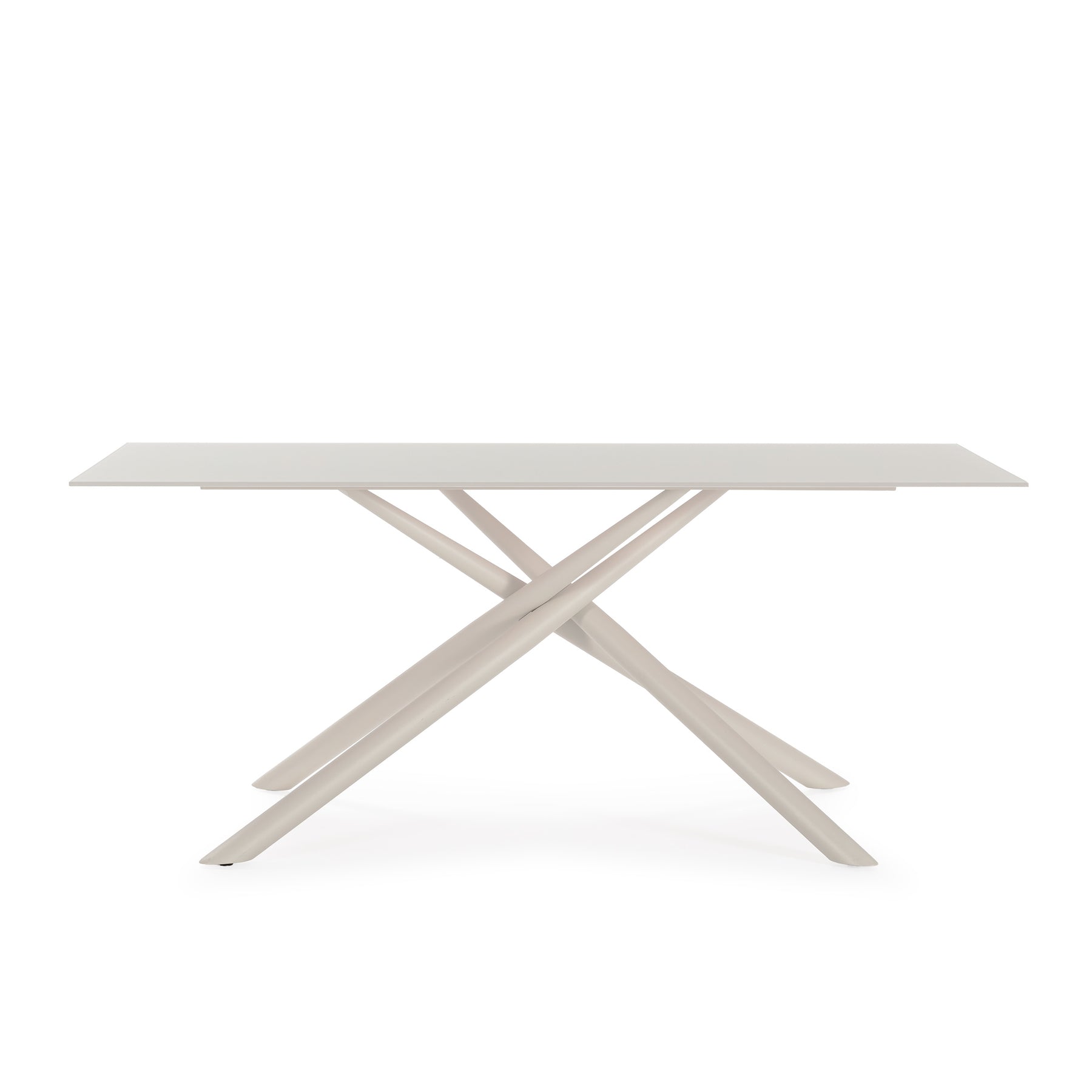 Tavolo rettangolare con gamba in metallo Lexy 180x75 cm