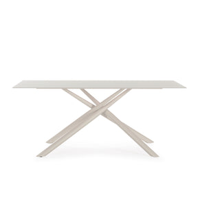 Tavolo rettangolare con gamba in metallo Lexy 180x75 cm